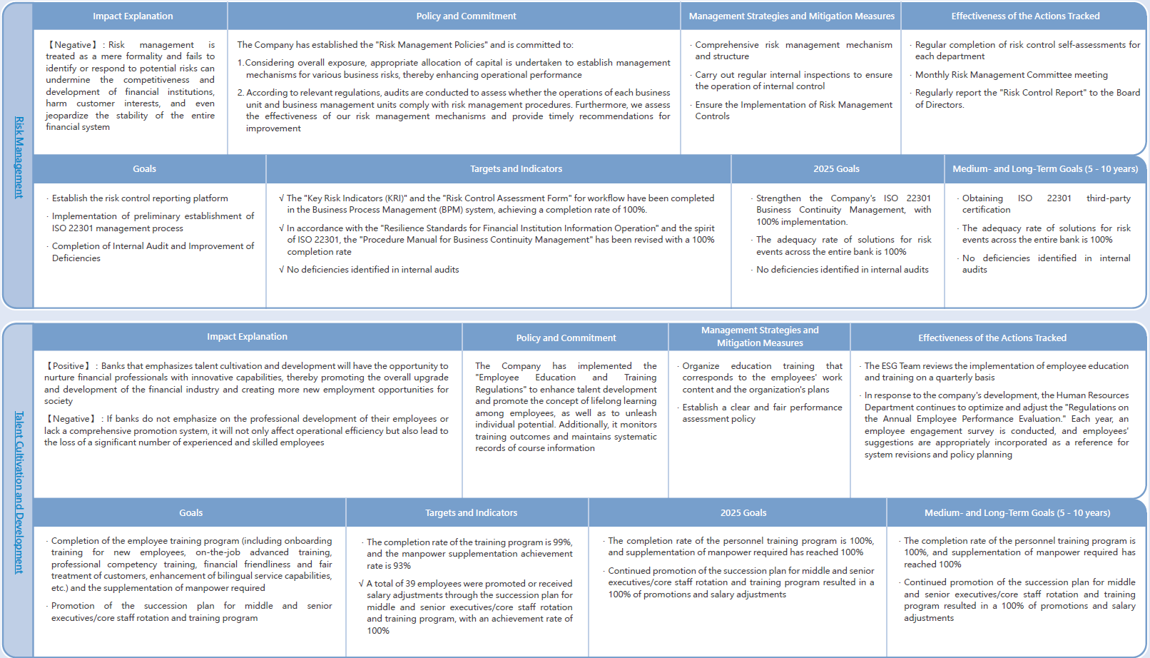Strategies, Goals, and Achievements of Material Issues-2